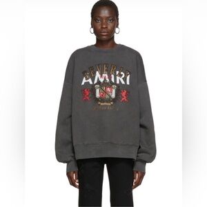 Amiri Black Beverly Hills Sweatshirt. Size XS